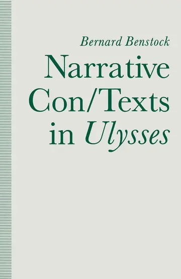 Cover of Narrative Con/Texts in Ulysses
