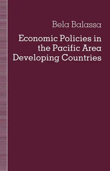 Cover of Economic Policies in the Pacific Area Developing Countries
