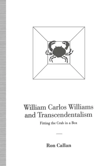 Cover of William Carlos Williams and Transcendentalism