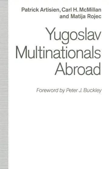 Cover of Yugoslav Multinationals Abroad