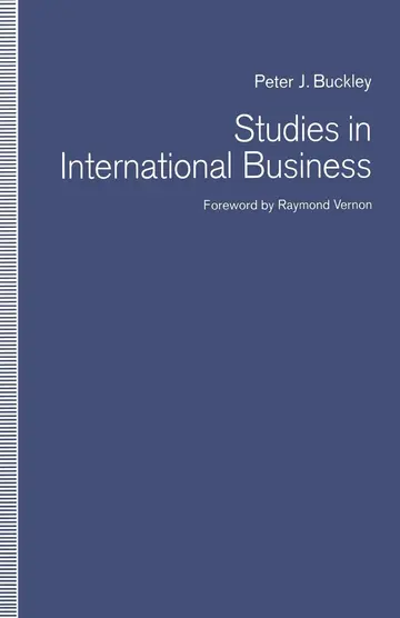 Cover of Studies in International Business