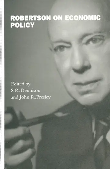 Cover of Robertson on Economic Policy