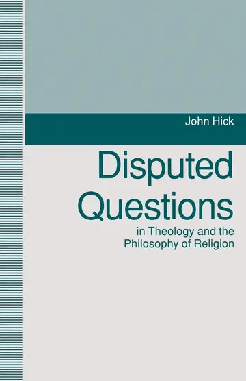 Cover of Disputed Questions in Theology and the Philosophy of Religion