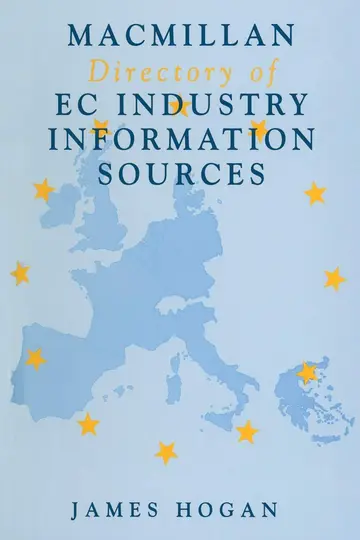 Cover of Macmillan Directory of EC Industry Information Sources