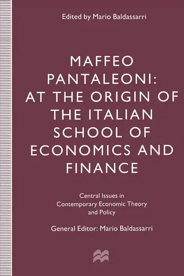 Cover of Maffeo Pantaleoni