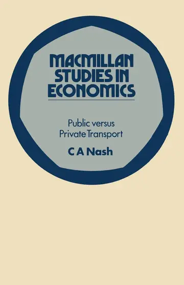 Cover of Public versus Private Transport