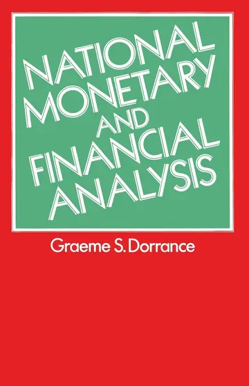 Cover of National Monetary and Financial Analysis