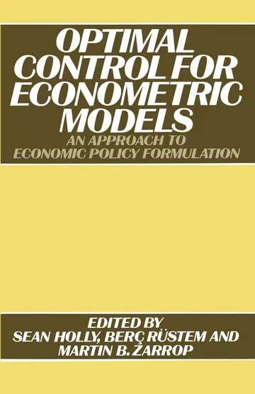 Cover of Optimal Control for Econometric Models