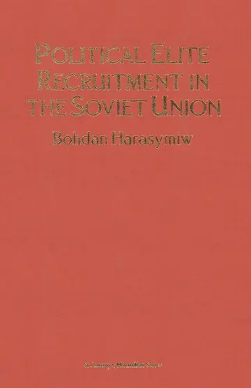 Cover of Political Elite Recruitment in the Soviet Union