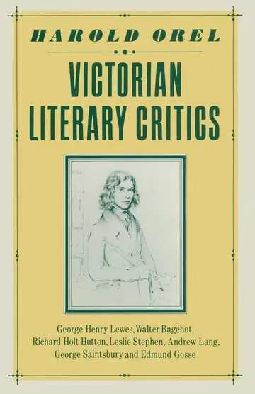 Cover of Victorian Literary Critics