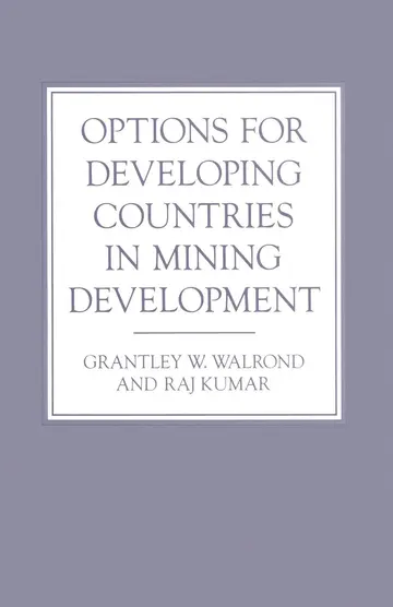 Cover of Options for Developing Countries in Mining Development