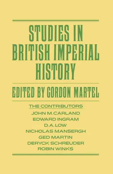 Cover of Studies in British Imperial History