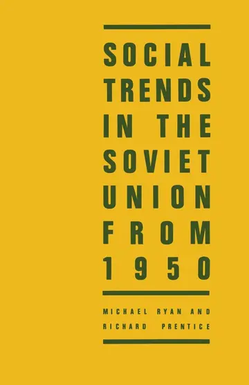 Cover of Social Trends in the Soviet Union from 1950