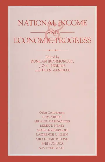Cover of National Income and Economic Progress