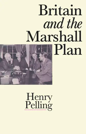 Cover of Britain and the Marshall Plan