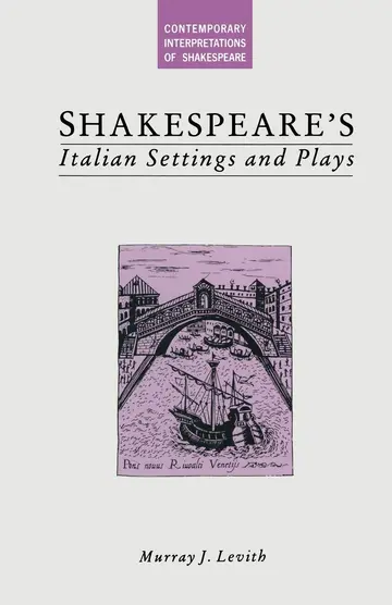 Cover of Shakespeare’s Italian Settings and Plays