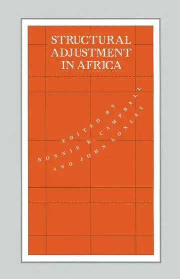 Cover of Structural Adjustment in Africa