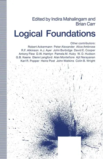 Cover of Logical Foundations