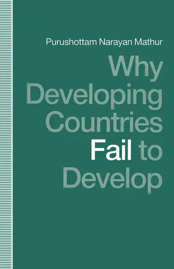 Cover of Why Developing Countries Fail to Develop