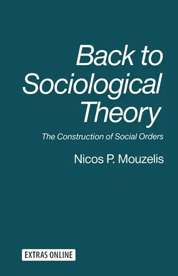 Cover of Back to Sociological Theory