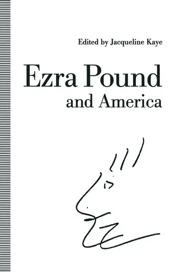 Cover of Ezra Pound and America