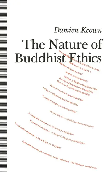 Cover of The Nature of Buddhist Ethics