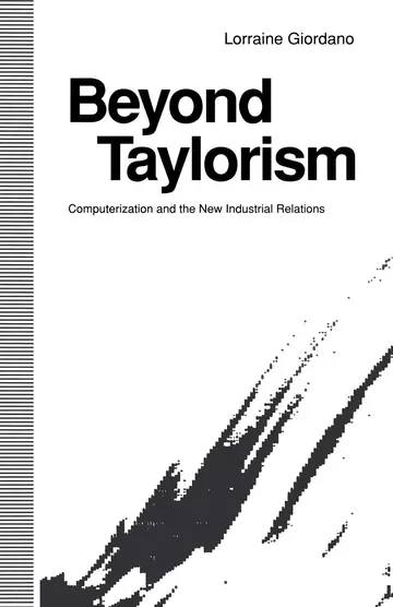 Cover of Beyond Taylorism