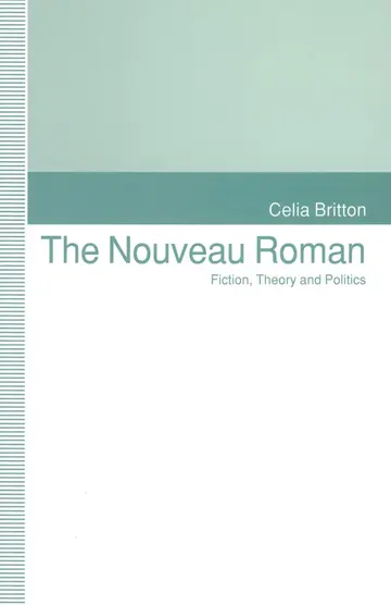 Cover of The Nouveau Roman