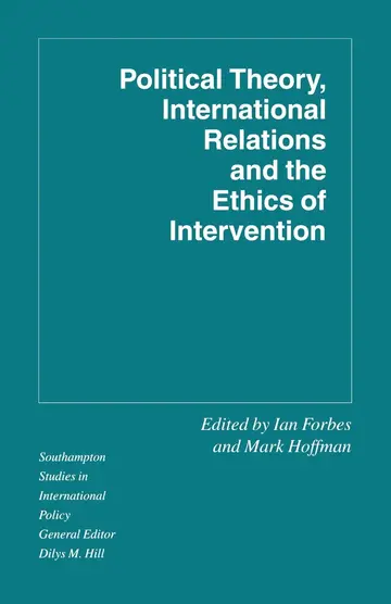 Cover of Political Theory, International Relations, and the Ethics of Intervention