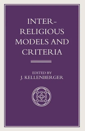 Cover of Inter-Religious Models and Criteria