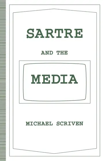 Cover of Sartre and the Media