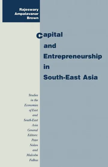 Cover of Capital and Entrepreneurship in South-East Asia