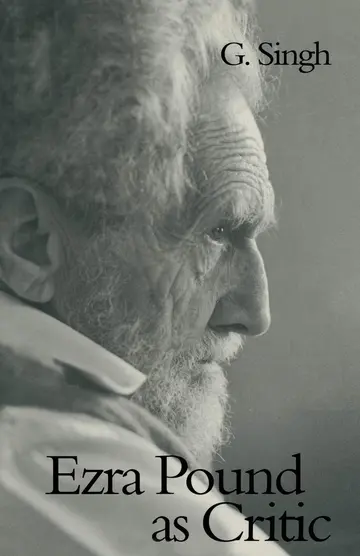 Cover of Ezra Pound as Critic