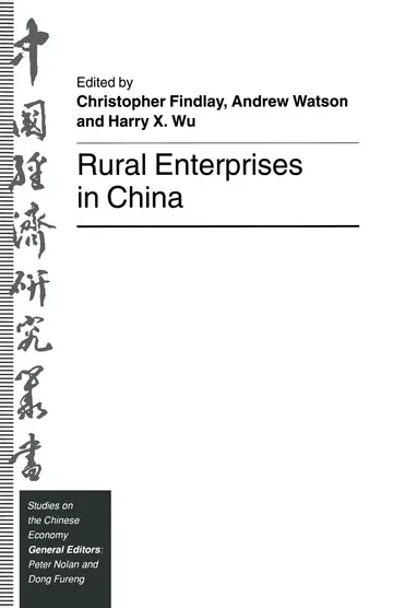 Cover of Rural Enterprises in China