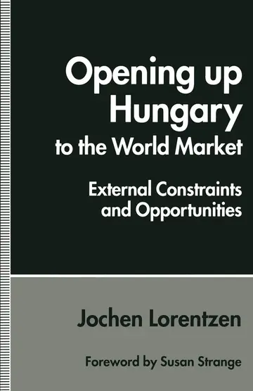Cover of Opening up Hungary to the World Market