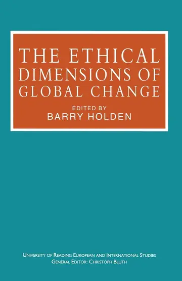 Cover of The Ethical Dimensions of Global Change
