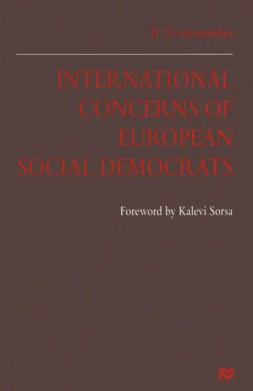 Cover of International Concerns of European Social Democrats