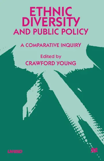 Cover of Ethnic Diversity and Public Policy