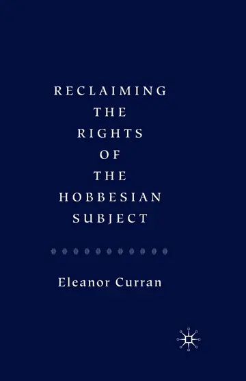 Cover of Reclaiming the Rights of the Hobbesian Subject