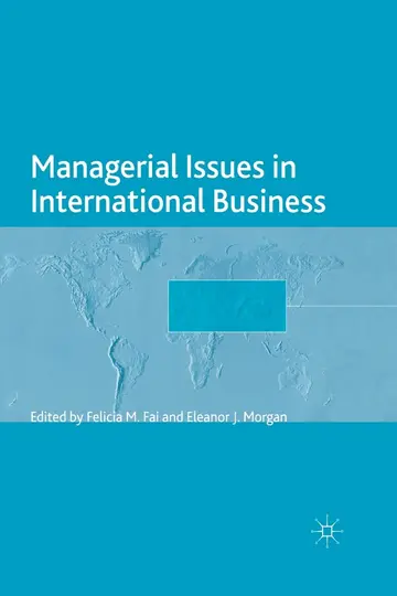 Cover of Managerial Issues in International Business