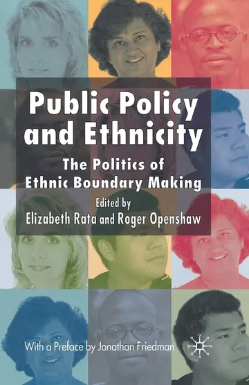 Cover of Public Policy and Ethnicity