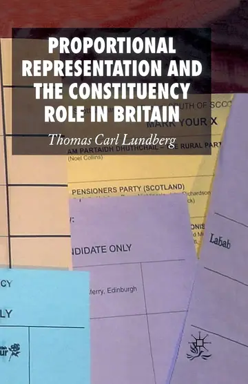 Cover of Proportional Representation and the Constituency Role in Britain