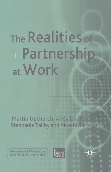 Cover of The Realities of Partnership at Work