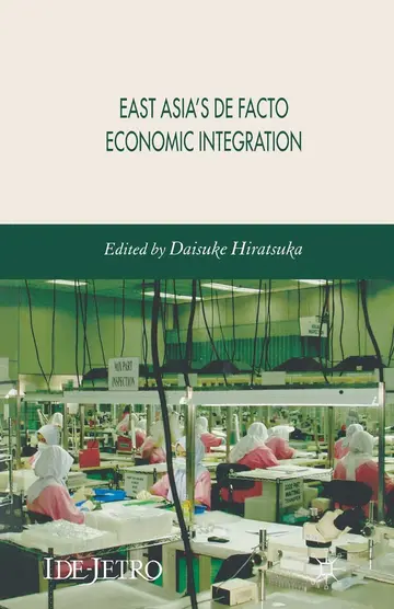 Cover of East Asia's De Facto Economic Integration