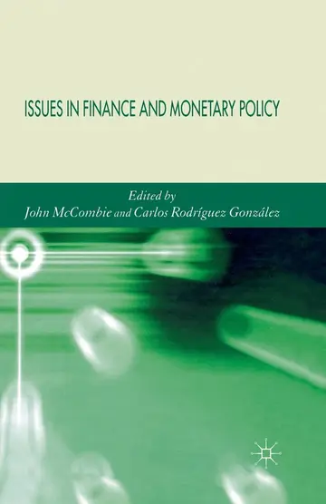 Cover of Issues in Finance and Monetary Policy