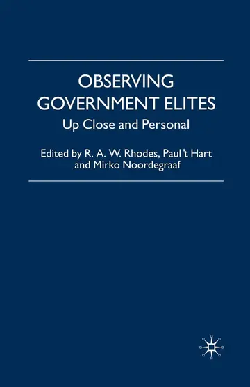 Cover of Observing Government Elites