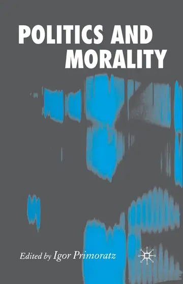 Cover of Politics and Morality