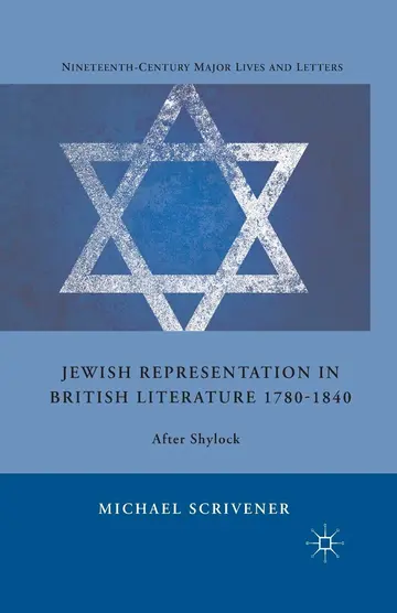 Cover of Jewish Representation in British Literature 1780-1840