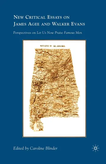 Cover of New Critical Essays on James Agee and Walker Evans