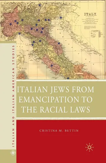 Cover of Italian Jews from Emancipation to the Racial Laws